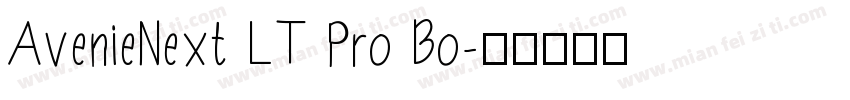 AvenieNext LT Pro Bo字体转换